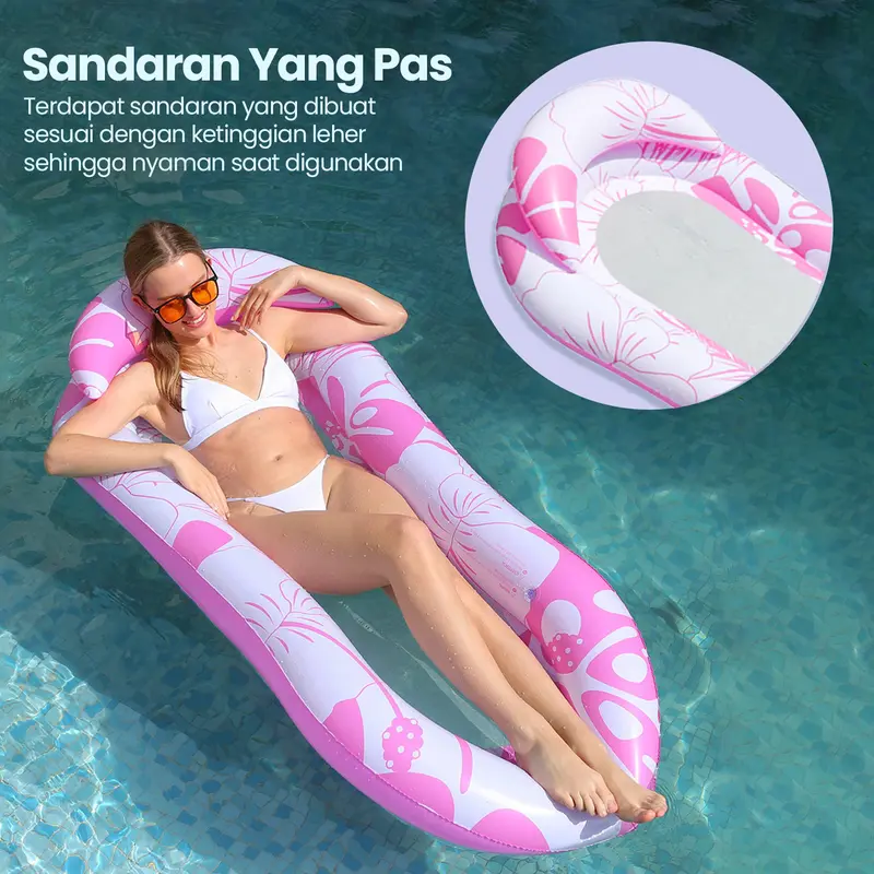 Pelampung Renang Matras Kasur Jaring Air plus Kanopi / Tanpa Kanopi Olahraga Outdoor 6