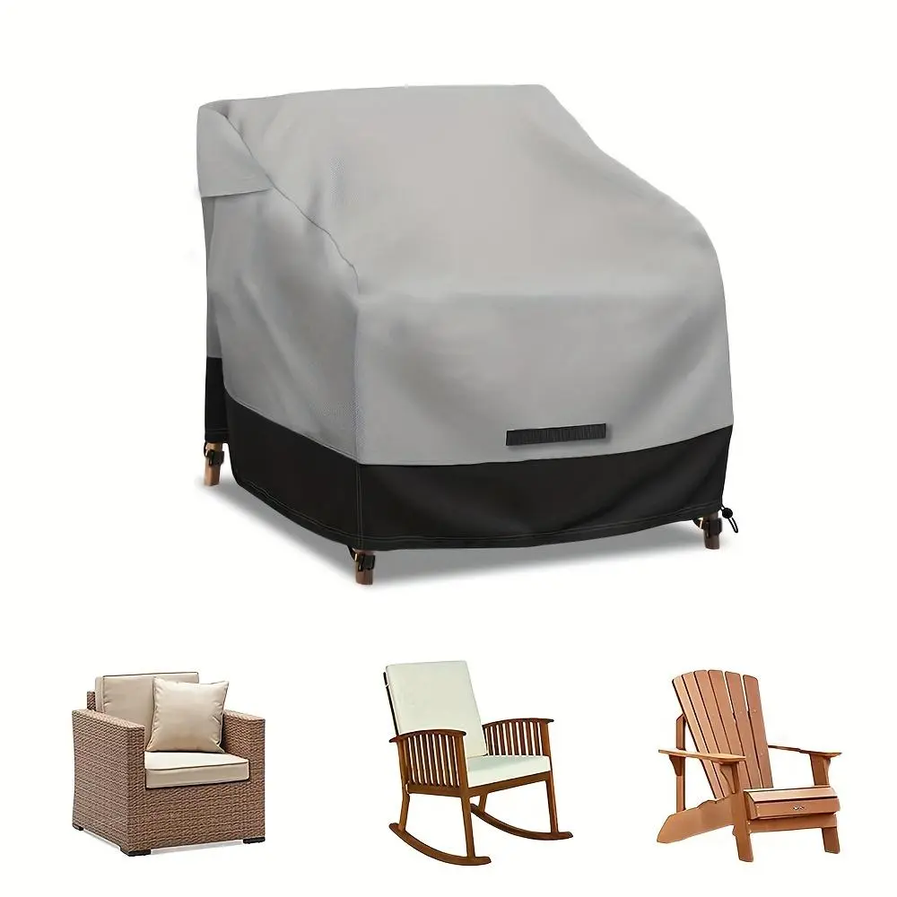 Outdoor Chair Cover, 1 Count Waterproof & Dustproof Chair Cover, Furniture Cover for Outdoor Chair, Patio Chair Cover, Garden Furniture Cover