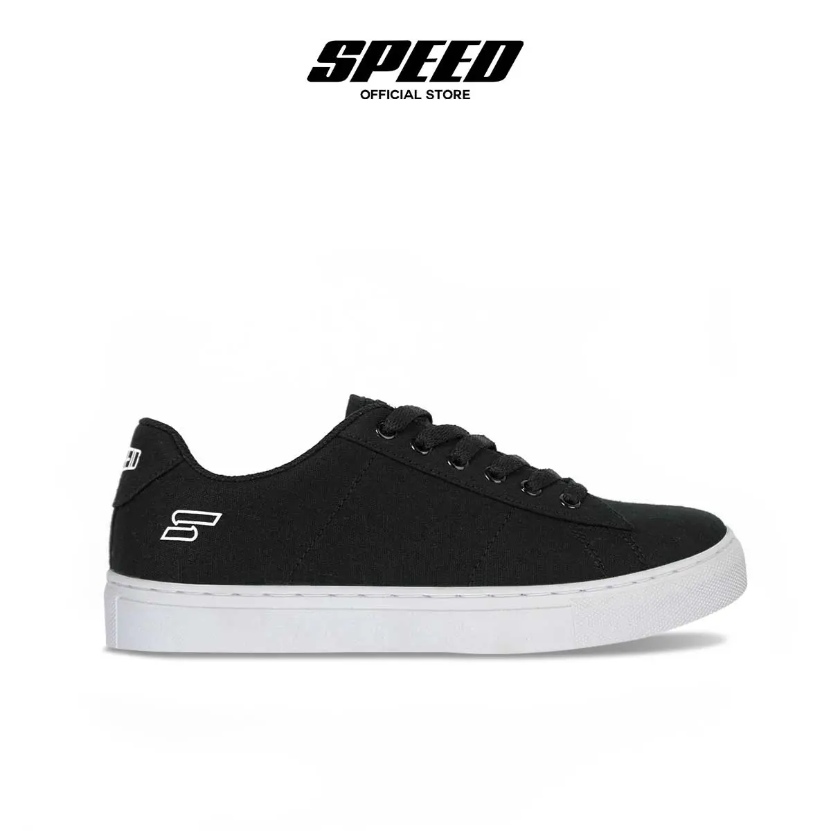 SPEED - Freestyle Hitam Putih - Sepatu Sneakers Casual Pria 38 43 Canvas Sneaker Shoes  Running  Kerja