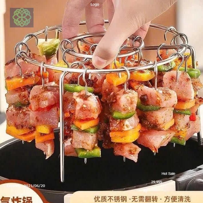 Xiên Thịt Nướng Cho Nồi Chiên Không Dầu Combo 24 Xiên Nướng Thịt BBQ Bằng Inox 304 Không Gỉ An Toàn