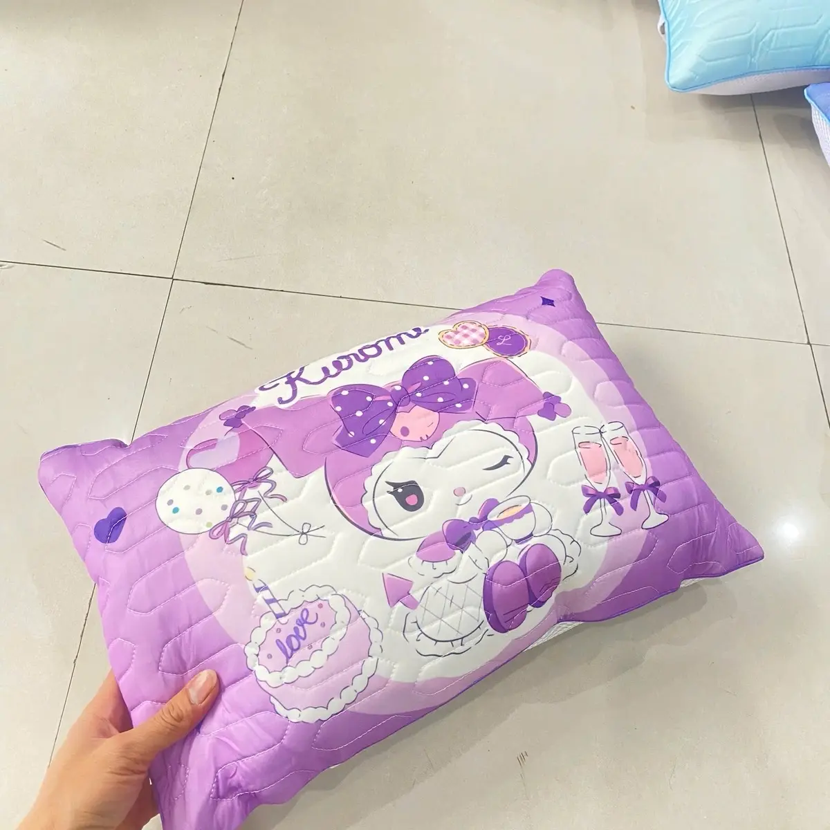 Vỏ gối latex hoạt hình cho bé cực xinh trần Cao Su non size 30*50