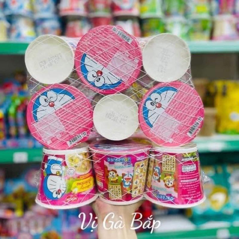 (Lốc 6 cốc) Mì Ăn Liền Trẻ Em Nissin Phiên Bản Mèo Doremon Thái Lan 1