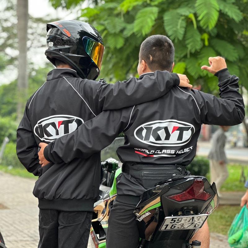 Áo khoác Jack KYT phản quang Màu đen