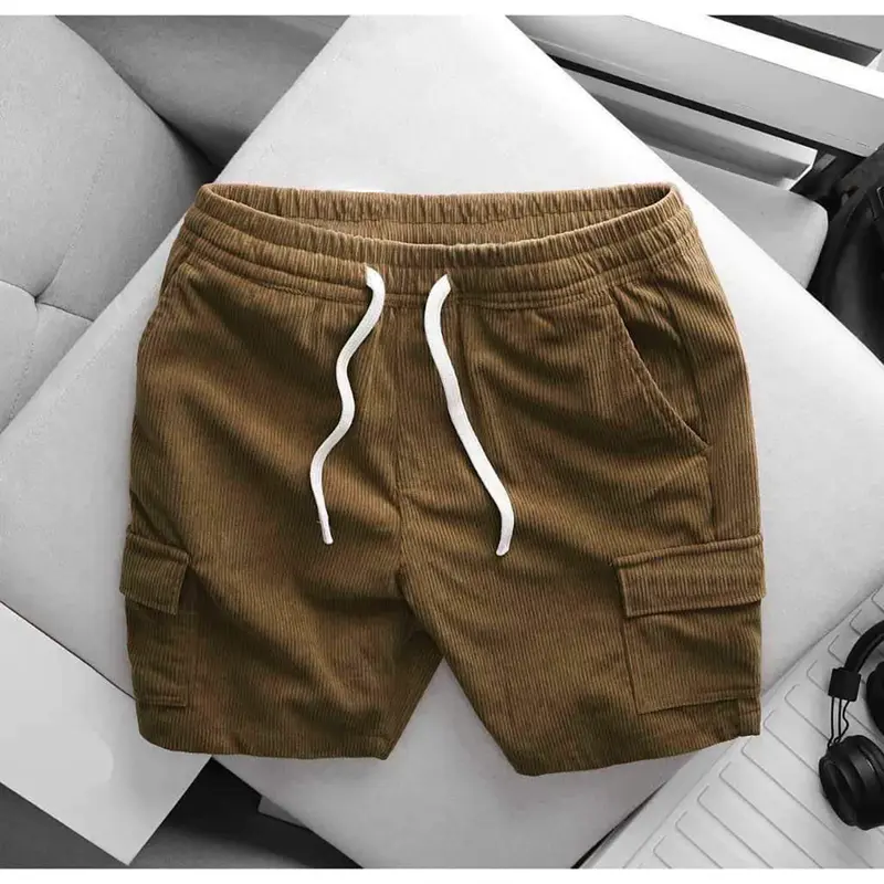 Quần Đùi Nam Túi hộp, Quần Short Nam túi hộp Trơn Chất nhung tăm mềm mịn, dày dặn Thoải Mái - QSNT02 HAL Store 6