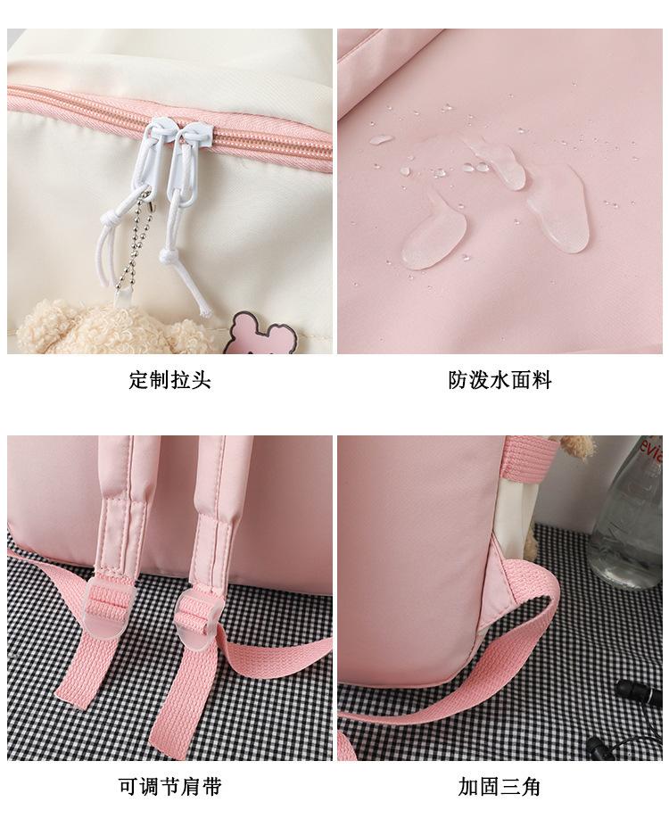 Product Introduction of Ba Lô Unisex, Phong Cách Nhật Bản, Dành Cho Học Sinh, Cặp Sách, Phong Cách Preppy, Túi Đi Chơi Ba Lô Phong Cách Dụng Cụ, Năm 2024 6