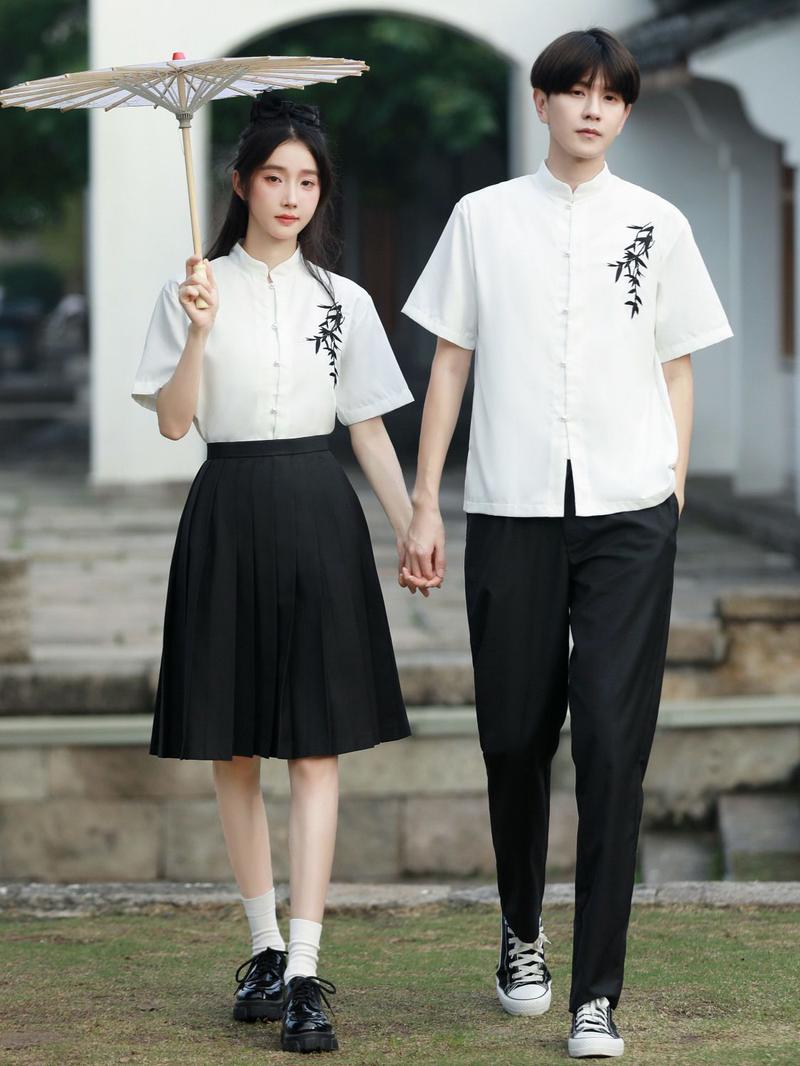 Product Introduction of Elegant Chinese Hanfu Outfit Set for Teens - Poetry Recital, School Sports Day, Graduation Choir Performance |     Traditional Costume for Middle High School Students 19