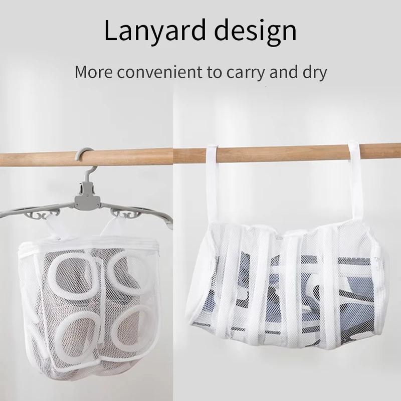 Washing Shoes Mesh Bag Washing Machine Special Laundry Shoe Protector Anti-deformation Drying Bag Travel Shoe Storage Bags 1