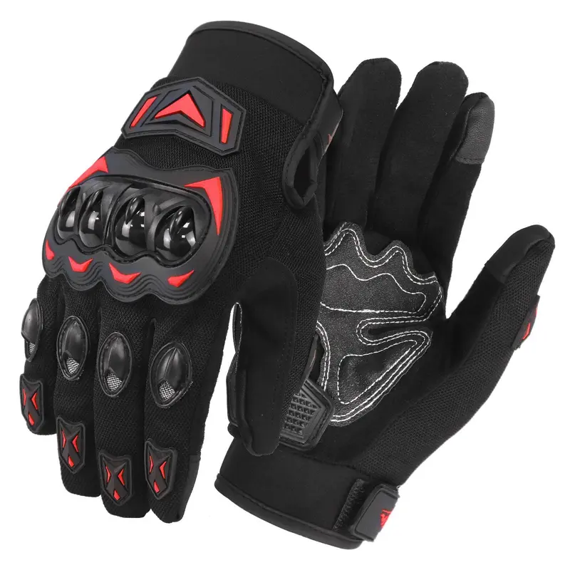 Motorcycle Riding Gloves, 1 Set Breathable & Wear-resistant Motorcycle Gloves, Touch Screen Gloves for Men & Women, Motorbike Motorcycle Accessories, Tactical Windproof 8