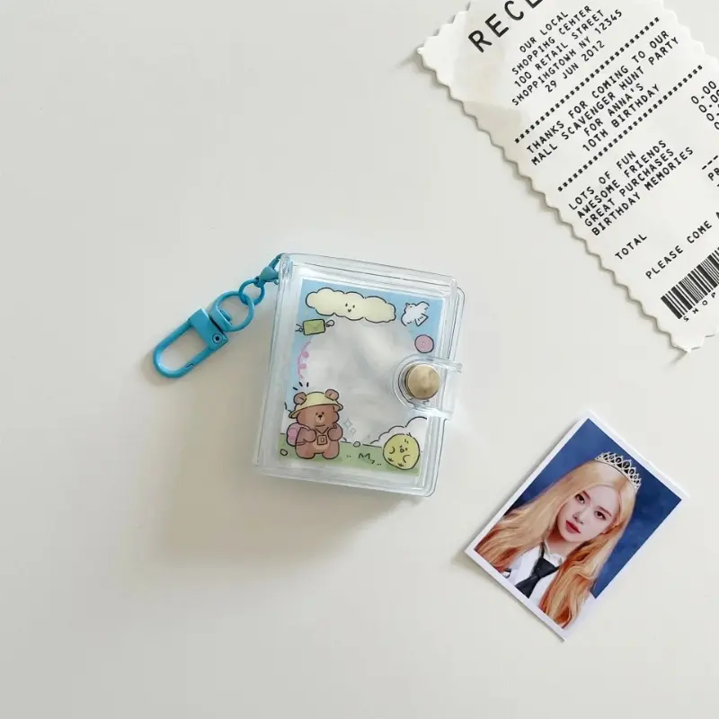 Túi Giữ Ảnh, 2 Inch, Trong Suốt, Album Ảnh Mini Tự Làm, Móc Chìa Khóa, Bảo Quản Ảnh Chứng Chỉ Cầm Tay Nhẫn Chìa Khóa Cầm Tay Hàng Mới Về 4