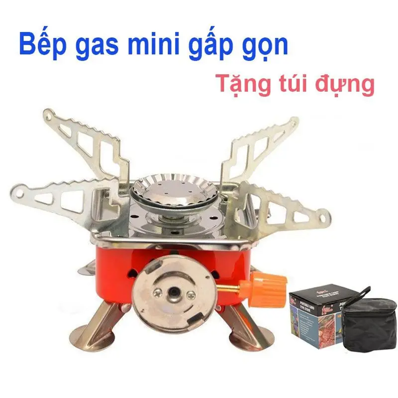 Bếp gas mini gấp gọn tiện lợi đa năng dùng đi cắm trại dã ngoại camping 1