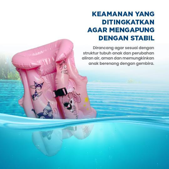 Pelampung Rompi Renang Anak Motif Kuromi Lucu Stitch Jaket Renang Pool Life Swim Vest Summer Kids 3