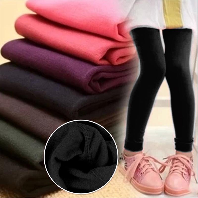 Quần Legging Nhung, Dày Và Ấm Áp, Lót Lông Cừu Cho Bé Gái, Quần Mùa Thu Và Mùa Đông, Làm Bằng Bông 0