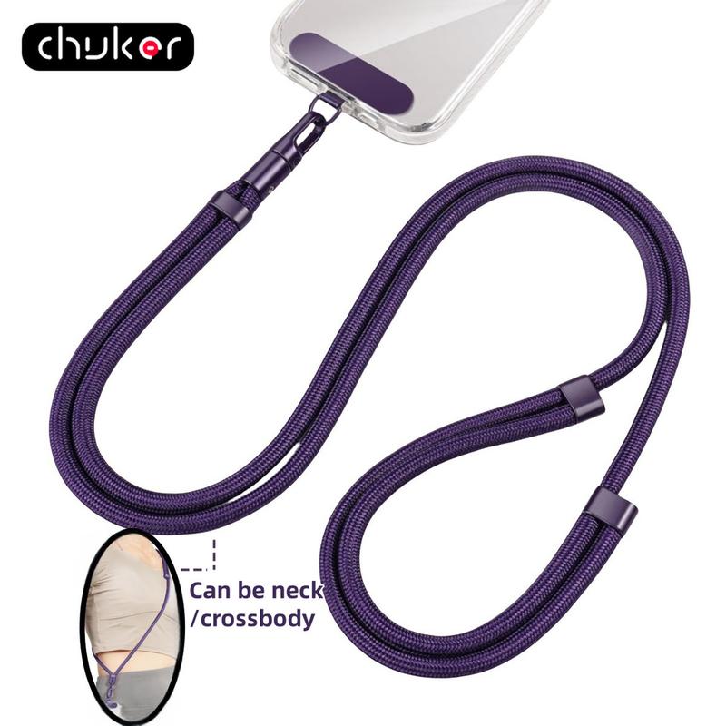 Dây đeo điện thoại đa năng kèm kẹp, nâng cấp chống sốc, xoay 360°, dây đeo cổ/đeo chéo có thể điều chỉnh phù hợp với mọi loại ốp điện thoại