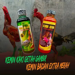PAKET Kemin badan & kaki ayam aduan ||  Getah gambir ayam tarung agar kaki ayam keras badan ayam sehat kulit ayam tebal tahan pukul jalu merah merona