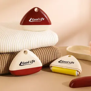 Roller Pembersih Bulu Desain Geometris Elegan Mewah, Bisa Dicuci, Portabel, untuk Membersihkan Kasur dan Pakaian