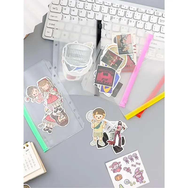 ziplock binder a6-a5/zipper bag A6-A5/Binder Divider/Serbaguna Pouch Zipper Ziplock Warna Binder-Ms.Pepeleria 7