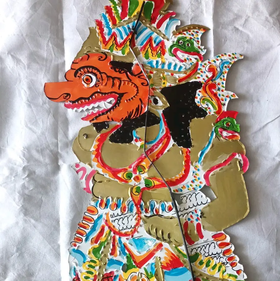 Wayang Kumbokarno Wayang Buto Amral Putih Merah BUTO RATON PATIH RAHWANA DASAMUKA