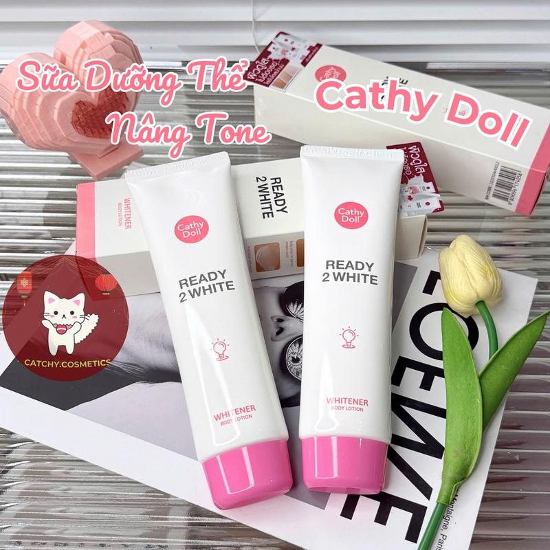 CATHY DOLL Sữa Dưỡng Thể Cathy Doll Ready 2 White Dưỡng Da & Nâng Tone Body Trắng Sáng Tự Nhiên 150ml Thái Lan