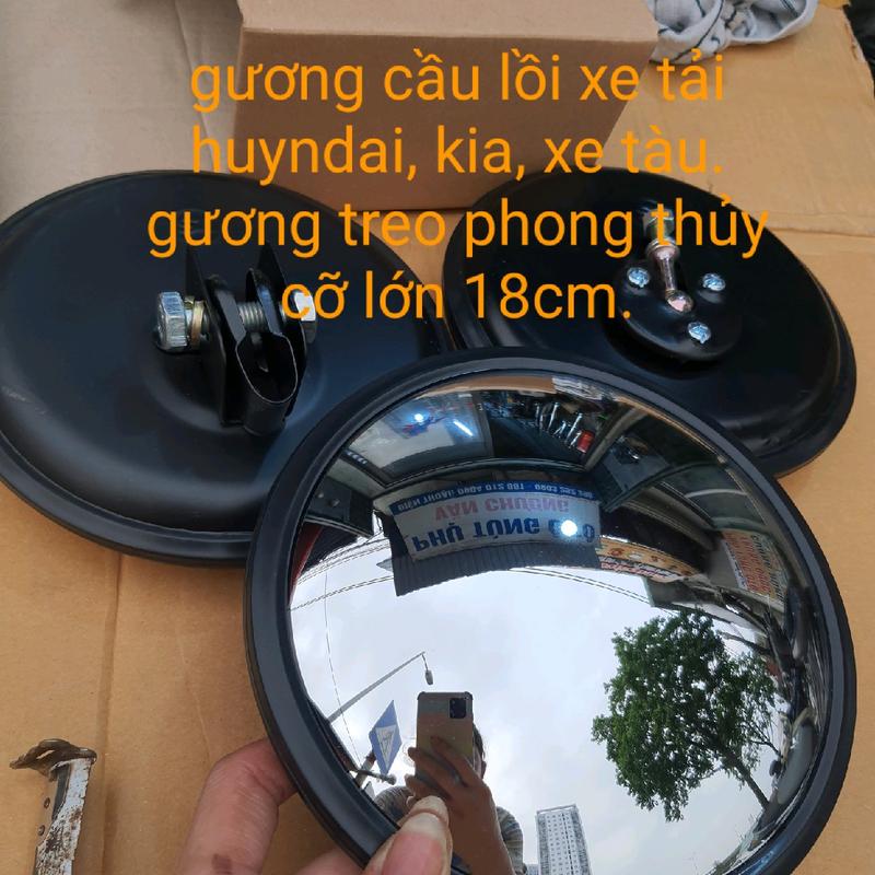 gương cầu lồi treo phong thủy , gương cầu xóa điểm mù xe tải 18cm 728