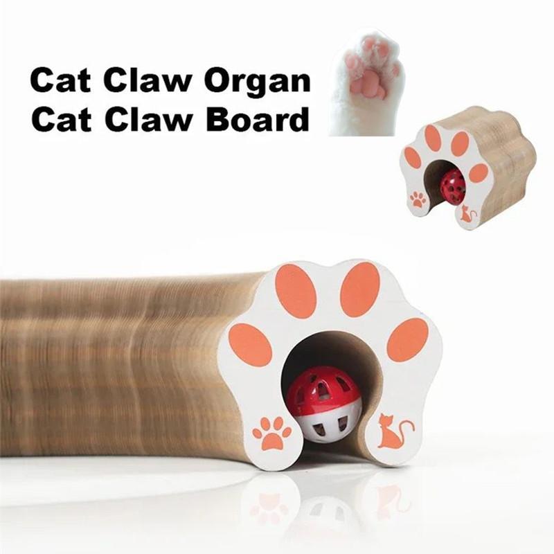 Foldable Cat Toy, Durable Funny Cat Scratcher with Bell, Durable Cat Scratching Toy, Funny Interactive Pet Paws Kitten Scratching Toy, Pet Supplies for Indoor Outdoor Use, Cat Toys, Pet Products Tools 6