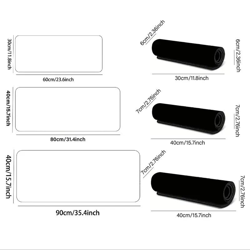 Creative Book & Tree Pattern Extended Mouse Pad, Rectangle Gaming Mouse Keyboard Pad, Office Desk Accessories, Non-slip Rubber Base Stitched Edge Desk Pad for Laptop Desktop 1