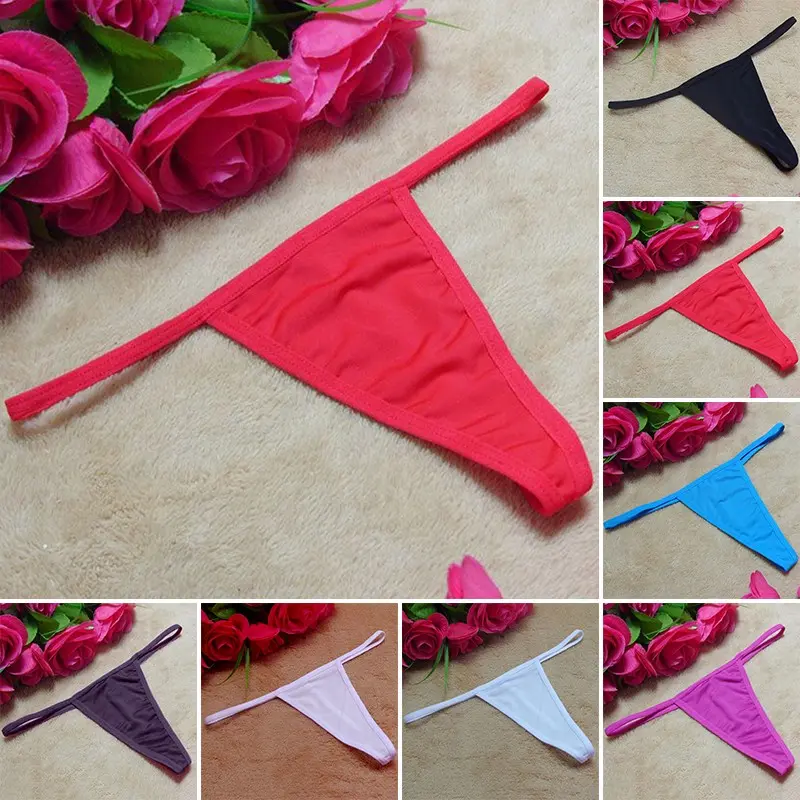 Women Ladies Sexy Thongs G String Tanga Panties Seamless Intimates Ultrathin
