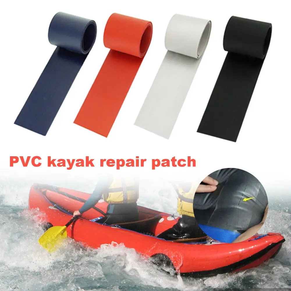 New PVC Rubber Repair Patch Kayak Inflatable Boats Patch Tool Kit Waterproof 5 Colors Patching Roll Dinghy Leaking