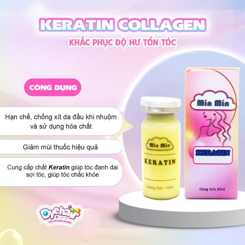 Lọ kem dưỡng tóc  KERATIN COLLAGEN, hỗ trợ cải thiện tóc giúp giảm xót trong quá trình nhuộm Không chứa silicon, Hữu cơ, Không chứa silicon Chăm Sóc Tóc Women 2