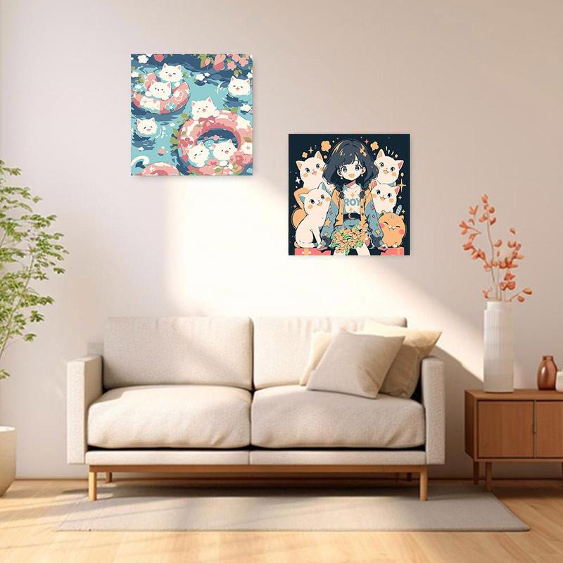 Product Introduction of Cartoon Tulip Animal Oil Painting Toy DIY Handmade Flower Coloring Painting 34