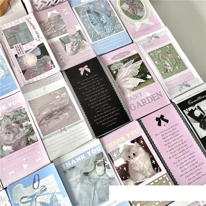 Set 50 Sticker Nhãn Dán Niêm Phong Coquette Bow, Đồ Gói Kpop Hàn 3