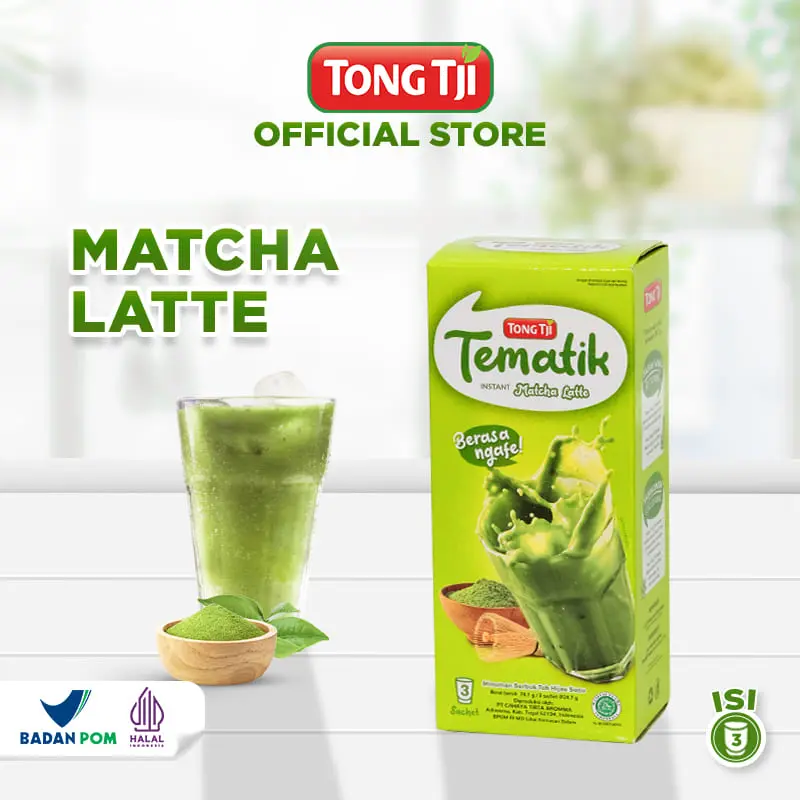 Tong Tji Tematik Matcha Latte Box isi 3s