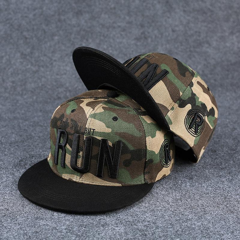 2026 Men's Flat-Brim Hat Hip-Hop Cap Men's Camouflage Trendy