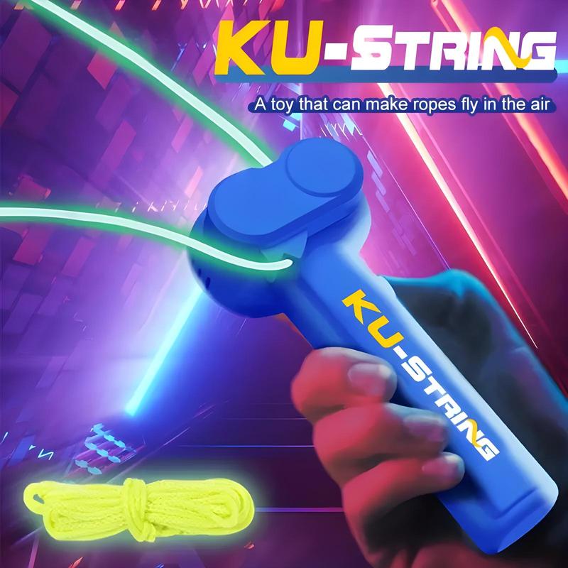 Valentine Gifts for Kids：Glow-in-the-Dark Electric Rope Launcher ...