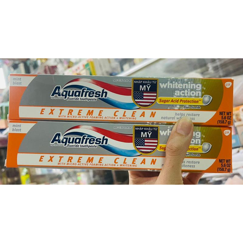    hàng mỹ  Kem đánh răng Aquafresh Extreme Clean Whitening Action 158.7 gr | white smile kem đánh răng 