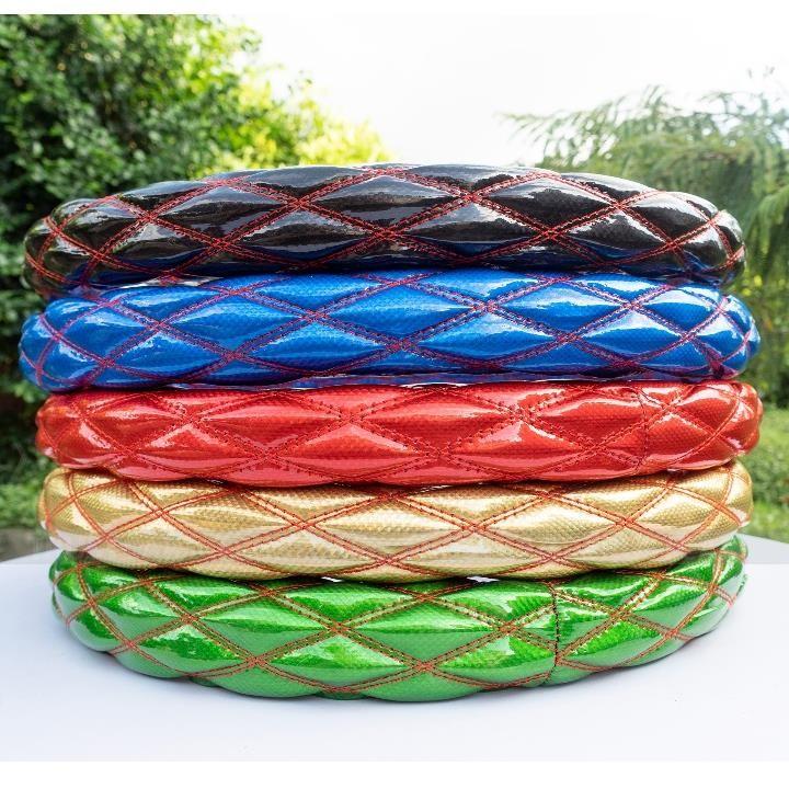  Bọc Vô Lăng Thái Cao Cấp Cho Xe Con Xe Khách Xe Tải Size 38-40-42-45-47cm Chất Liệu Da Bóng Sang Trọng Hoạ Tiết Vân Carbon 