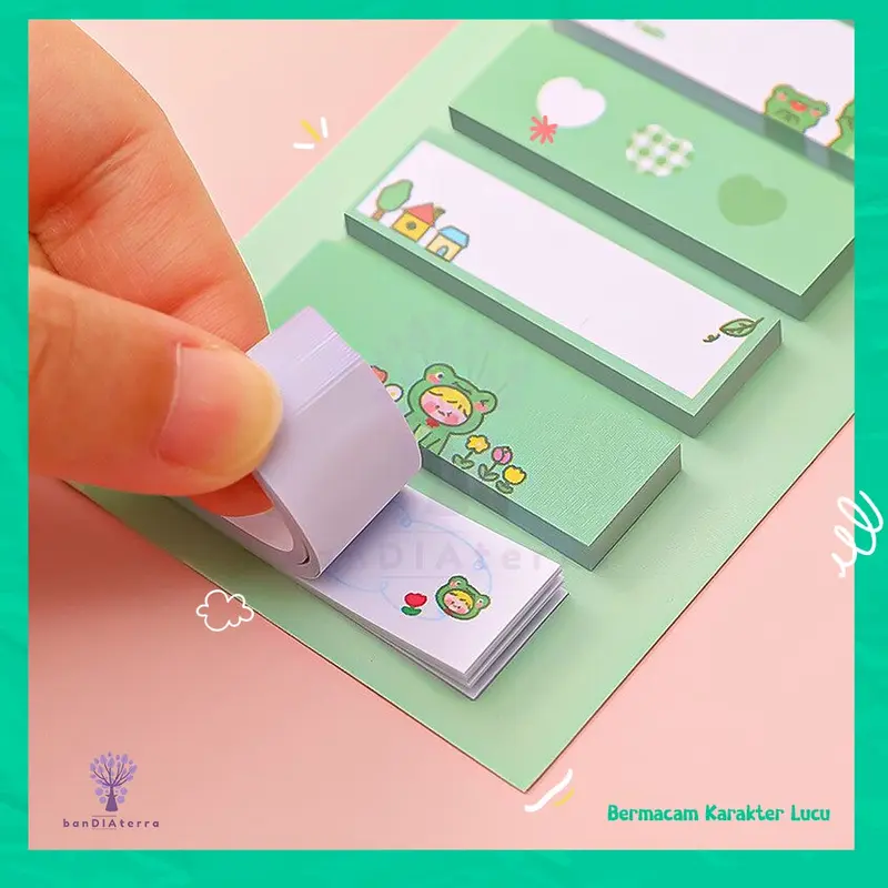 Bandiaterra A0916 Label Memo Pad Sticky Notes 120 Sheets 3