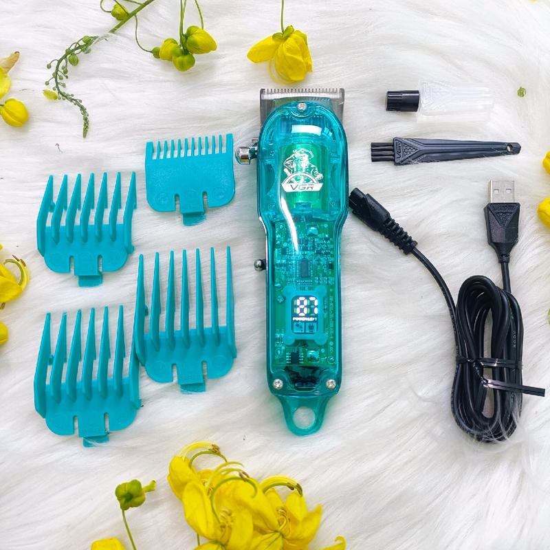 Tông đơ cắt tóc chuyên nghiệp vgr 660 màu xanh