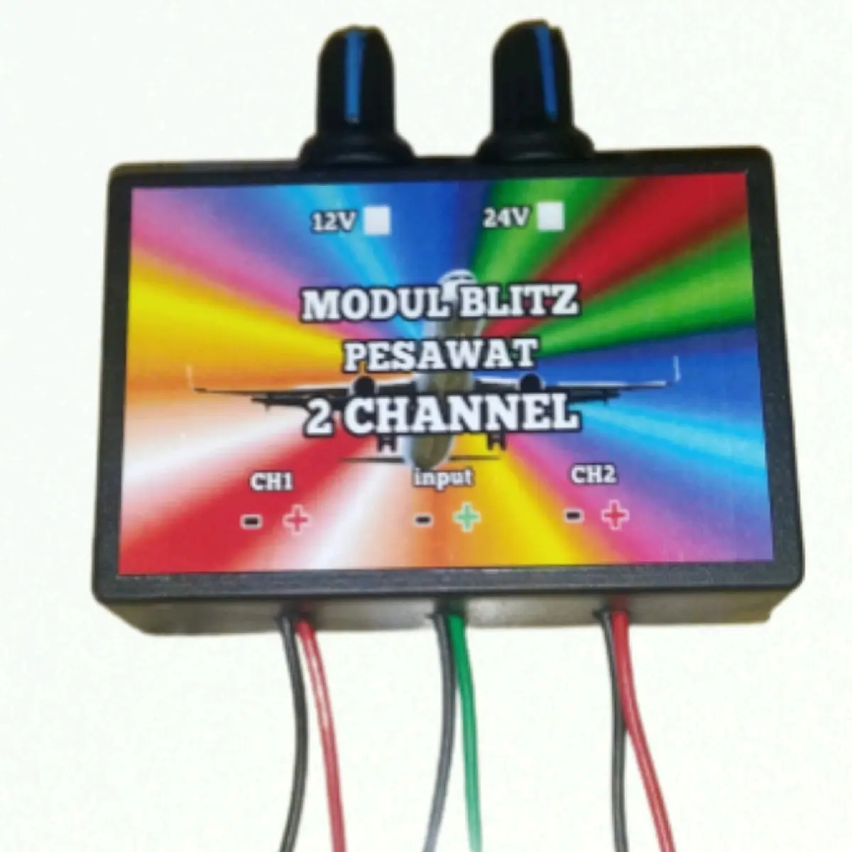 Modul blitz pesawat 2 Channel 24V untuk Truk dan Bus