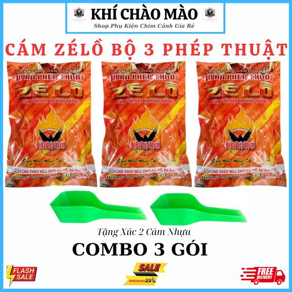 Cám Zé Lồ Bộ Ba Phép Thuật dành cho chim cảnh - Combo 3 và 5 gói