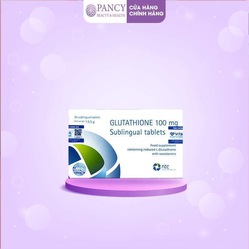 Viên Ngậm Glutathione 100mg - Hỗ Trợ Chăm Sóc Da Trắng Khỏe - Nhập Nhẩu Italy - PANCY