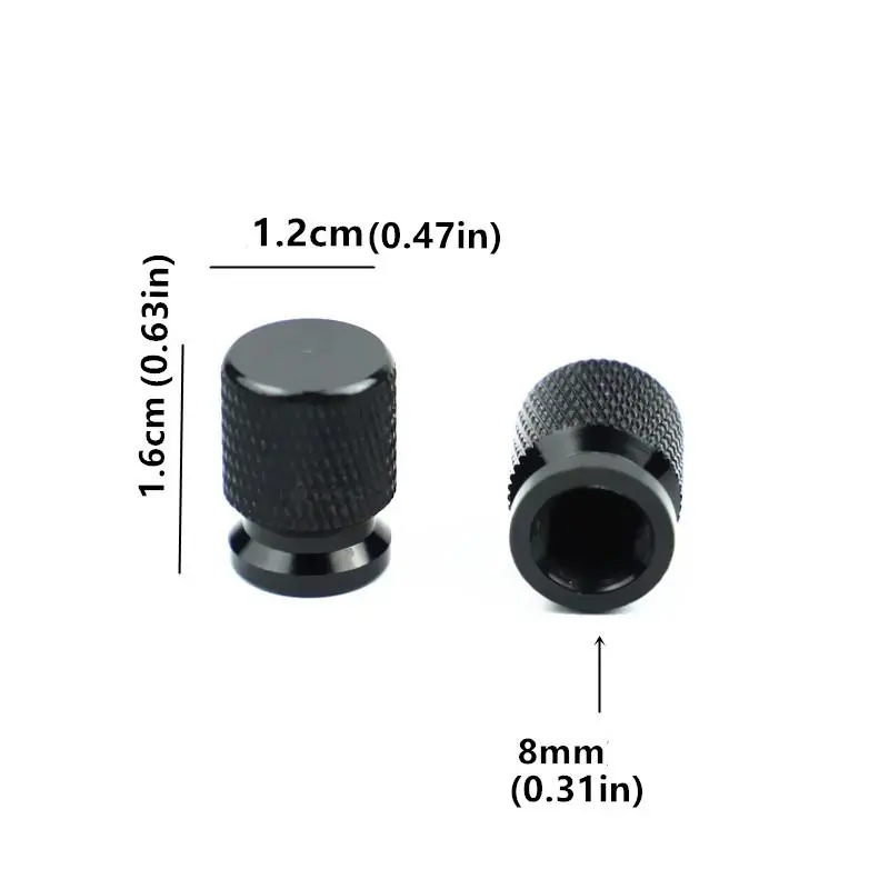 Motorcycle Modified Valve Cap, Universal Motorcycle Valve Stem Cap, Electric Bike Decorative Aluminum Alloy Valve Nozzle Cover, Suitable for Car Travel Bike 1