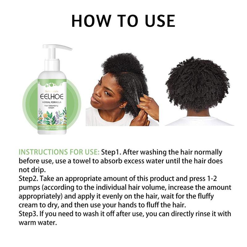 Product Introduction of Curly Hair Volumizing Cream,Styling Essence, Curl Defining Style Repair Hair Frizz, Curl Gel U0R4 29