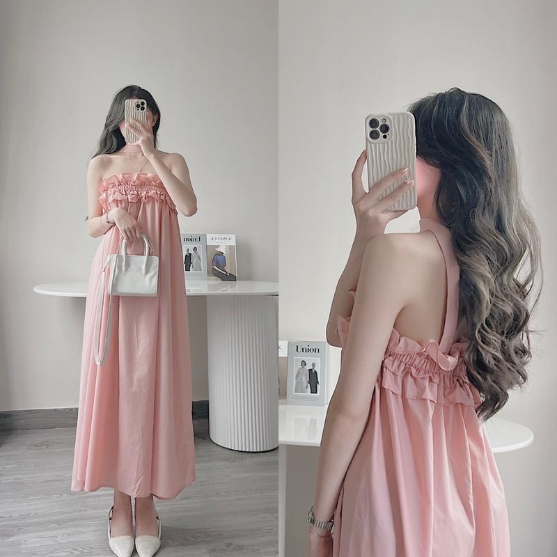 Váy quây choker vòng cổ chun ngực Samhyewear