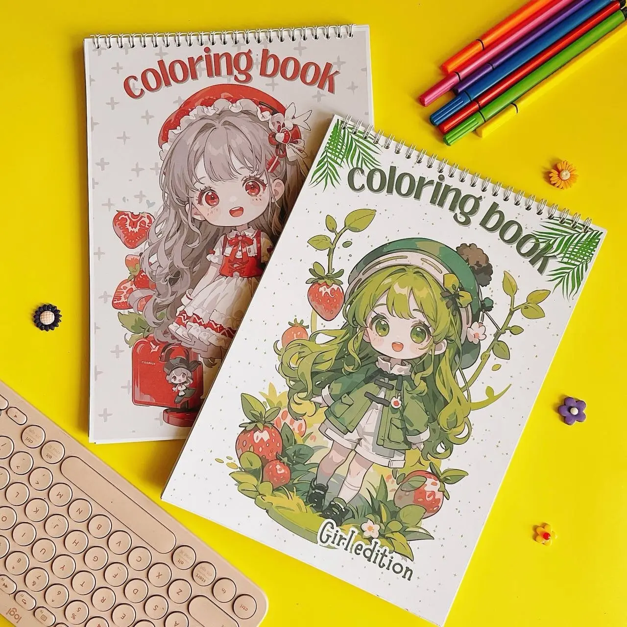 Buku Mewarnai Girl Edition Untuk Anak Perempuan Hobby Mewarnai Books