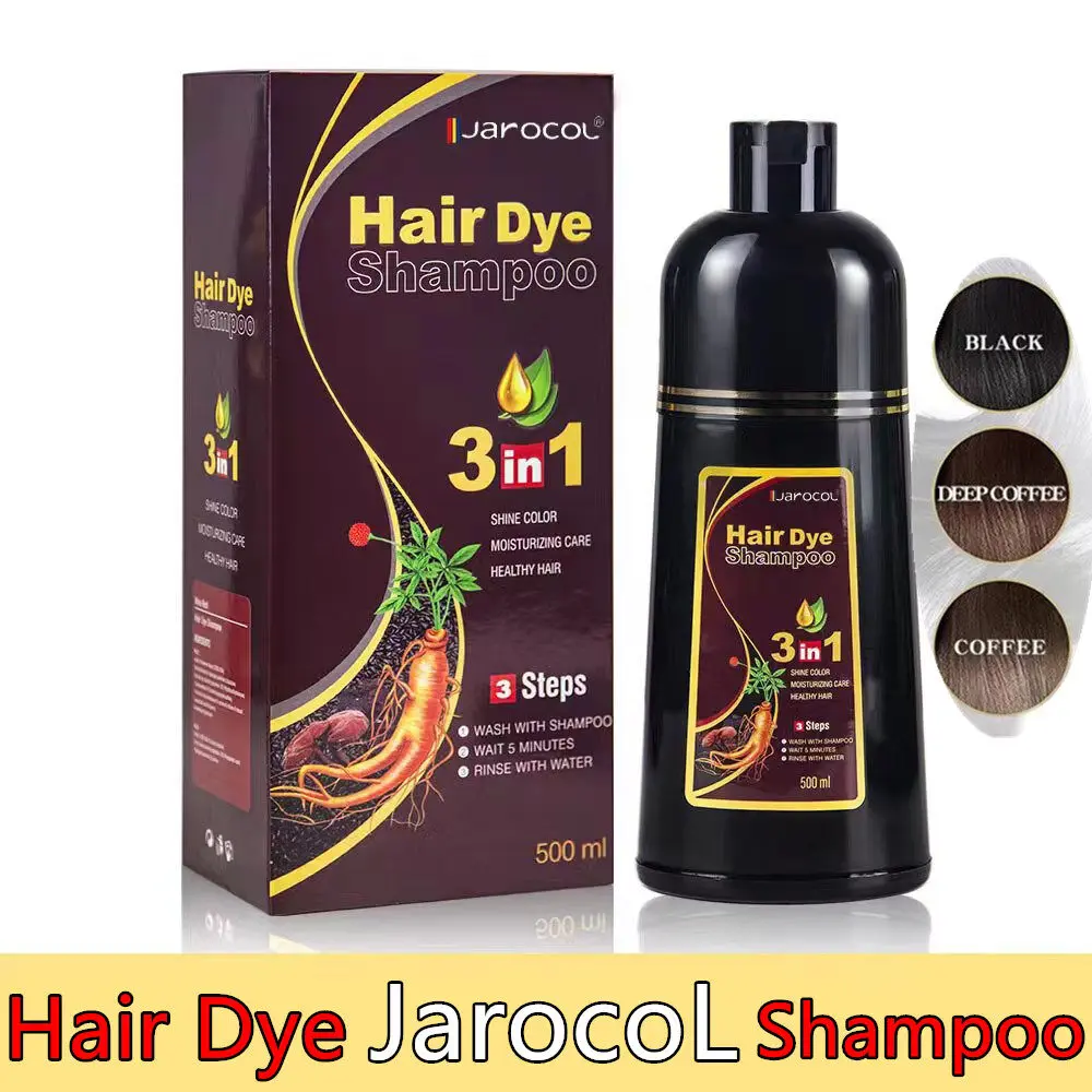 Jarocol hair dye Shampoo แชมพูปิดผมขาว แชมพูเปลี่ยนสีผม สารสกัดจากธรรมชาติ ใช้งานได้ง่ายสะดวกและรวดเร็ว ขนาด 500 ml
