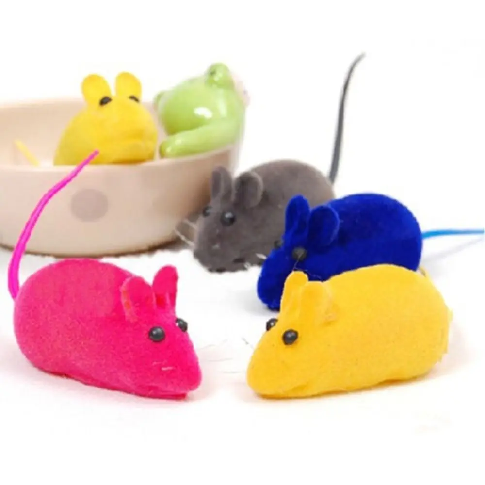 New Plush Cat Toy Sound Mouse Model Cat Teaser Toy Playing Teasing Rubber Pet Supplies Dog