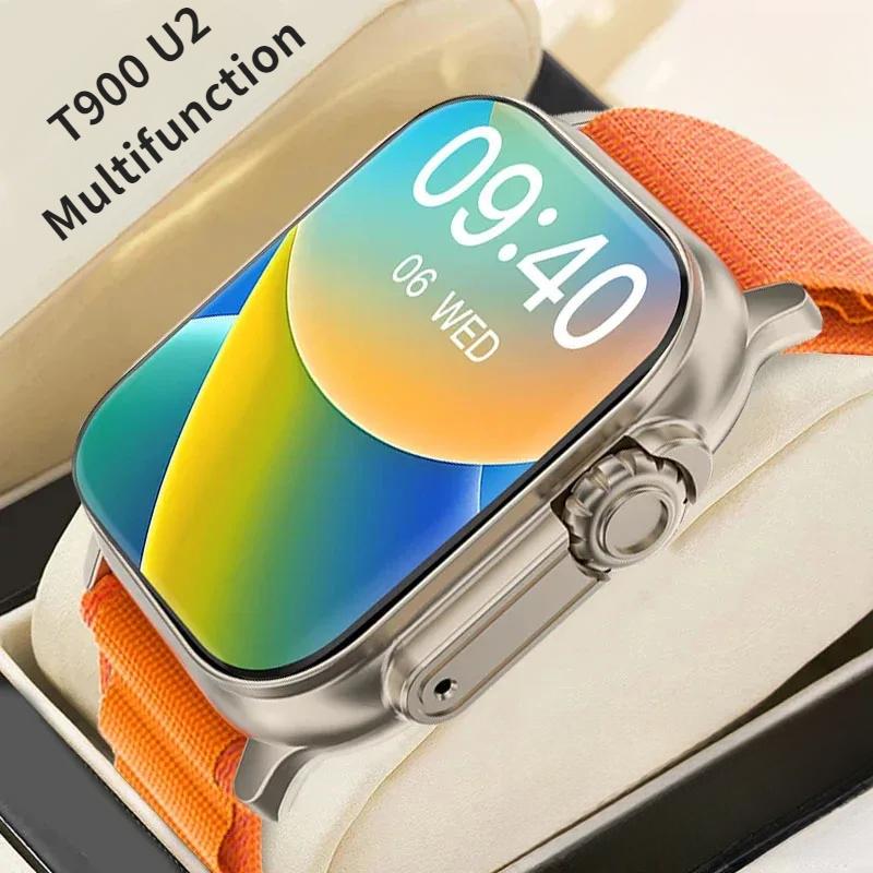 Smart Watch, T900 Ultra2, size 49mm, new arrival, for men and women, Bluetooth call, music game, local delivery, 2024 smart watch series 8 nhật bản chính hãng Đồng Hồ Đồng Hồ Thông Minh Màn Hình Silicone Titan sr watch đồnghồ thông rẻ giá