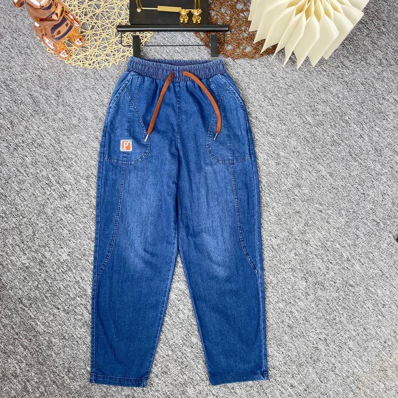 Quần jeans mềm dáng baggy chuẩn dáng có size đến 75kg 5