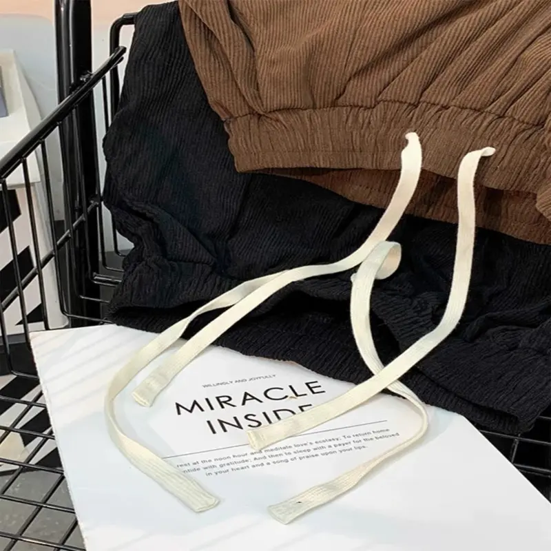 celana corduroy pria celana cargo corduroy pria celana korea Celana Kasual hitam Casual Model lurus pria celana korduroy Mode retro gaya Korea kain tahan kerut Mode untuk Korduroi Celana Kasual celana kargo premium celana gombrang pria 8