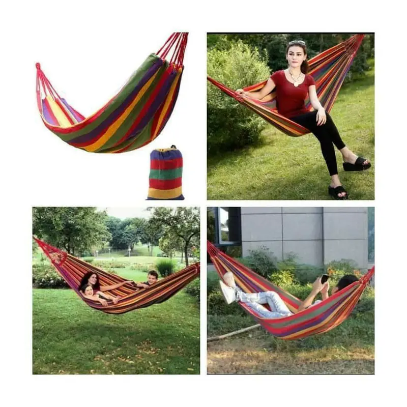 Hammock Colorful Kasur Gantung Ayunan Tempat Tidur Camping Single Series Outdoor 1